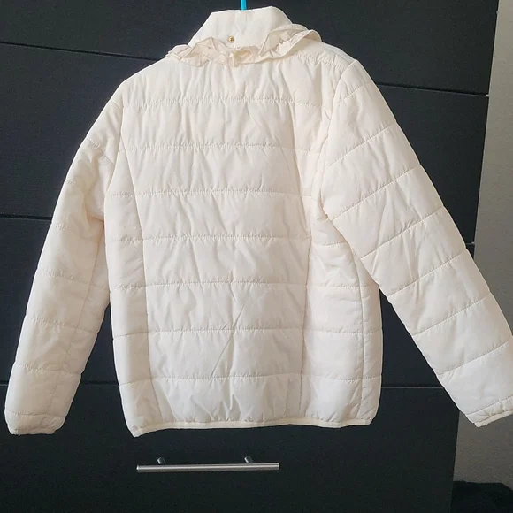 Girls copper key puffer lightweight jacket. - Picture 2 of 2